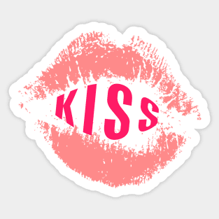 kiss Sticker